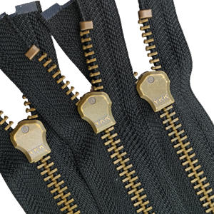 <span class=keywords><strong>YKK</strong></span> 5 #<span class=keywords><strong>8</strong></span> # Bronze Puller Zipper Open-end/Two-way pour Sport Wear & Jacket - Product Image 2