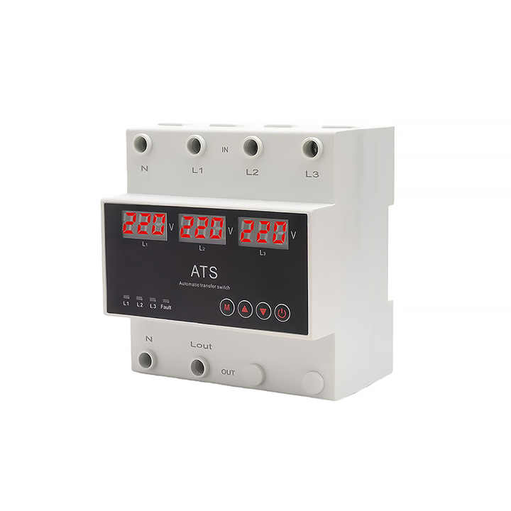ATS Three-Way Automatic Power Supply Switch 220V Overvoltage and ...