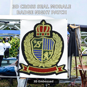 Écusson triangulaire 3D en PVC souple, motif sceau sacré en relief, tendance internationale, 6,9x6,9 cm, pour vêtements - Product Image 2