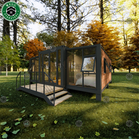 Atelier mobile de vente directe d'usine 40ft 2-4 chambres à coucher maison de luxe construction rapide australie maison en conteneur extensible pour la famille