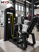 Máquina de remo sentado comercial MRD con respaldo de acero ajustable, pila de pesas de 70 kg, para entrenamiento profesional de fuerza de espalda en gimnasio