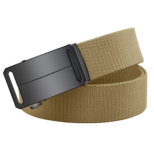 Cinturón de lona informal para hombre con hebilla automática de alta elasticidad-Material de aleación de nailon táctico juvenil - Product Image 2