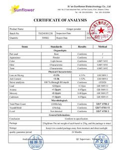 プレミアムオーガニックジンジャーパウダー100% 純粋天然乾燥ショウガ根スパイスパウダークッキング用ベーキングティーバルク卸売 - Product Image 3