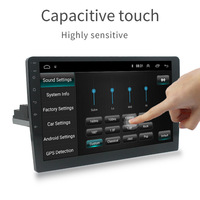 Radio con GPS para coche, reproductor Multimedia con pantalla de 10 pulgadas, navegador estéreo, Android, 1DIN, Dvd
