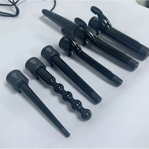 6 In 1 Multi Functional Lcd Curling Iron With Interchangeable Barrels All Hair Types <b>Electric</b> <b>Wired</b> - Product Image 4