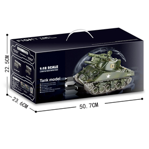 รถถังกลาง <span class=keywords><strong>sherman</strong></span> M4A3สหรัฐอเมริกา1:18 2.4G & APP ถังสูบบุหรี่ RC ด้วยกล้อง480P - Product Image 5