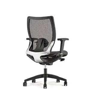 Nuove sedie da ufficio in rete girevole Comfort Executive Manager ergonomiche regolabili in alluminio con meccanismo di inclinazione