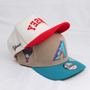 Gorra de Béisbol Personalizada Unisex con Logotipo Bordado, Estilo Hip Hop, Cierre a Presión, Diseño A-Frame, Dos Tonos, Algodón, 5 Paneles, 6 Paneles, Casual - Product Image 5