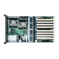 Châssis de serveur GPU haute densité 4U800, 8 GPU, avec riser de commutation Gen4 Gen5, EATX, 12 baies Hot-Swap SAS SATA CRPS, rack avec ventilateur, en stock