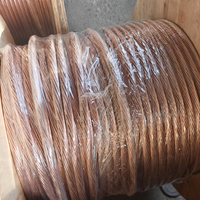 Câble de mise à la terre haute résistance en acier recouvert de cuivre ASTM Standard 7*3.5mm, 25% 30% IACS, pour les réseaux électriques