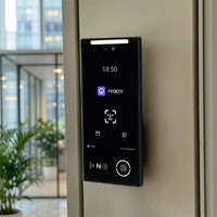 Feocey FCV4905 Système de présence d'horloge AI Terminal intelligent Vision nocturne Reconnaissance faciale Contrôle d'accès biométrique