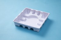 Plateau en pulpe moulée sur mesure, emballage intérieur en pulpe de papier pour l'électronique, les bouteilles, l'affichage en magasin et l'emballage de protection
