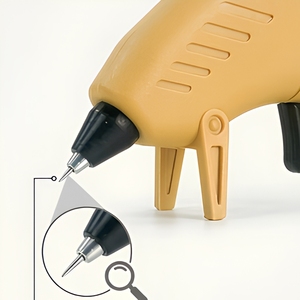 Mini Pistola de Pegamento Termofusible 20W 7mm 110-240V Voltaje Amplio, Boquilla Fina Extendida de 1.0mm, Temperatura Constante PTC 180 ℃   Modelo para Joyería DIY - Product Image 5