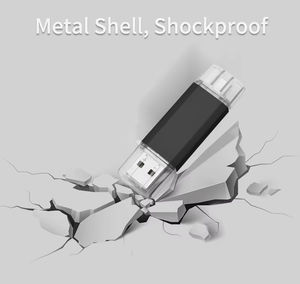 Flash Drive USB OTG 2-in-1 Kecepatan Tinggi 128GB 64GB 32GB 16GB 8GB 4GB 2GB 1GB USB-C 3.0 2.0 Pendrive Plastik Baru Kelas-A - Product Image 3