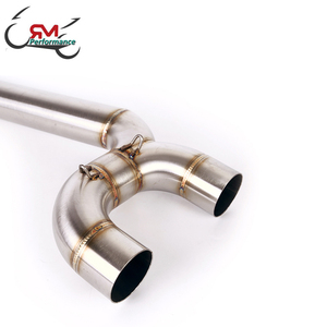 Moto tuyau d'échappement slip-on évasion moto lien moyen tuyau connecter tube pour Yamaha fz6 échappement S2 FZ6N FZ6S <span class=keywords><strong>FAZER</strong></span> 2004-2010 - Product Image 4