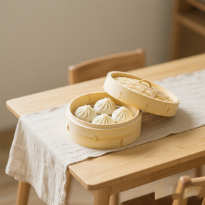 उच्च गुणवत्ता वाले चीनी बांस के स्टीमर ने घरेलू भोजन के लिए बड़ी मात्रा बांस की टोकरी कुकर प्राकृतिक बांस आधार बनाया - Product Image 2