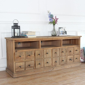 Armoire lumineuse de luxe en bois massif - Product Image 1