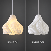 Lustres suspendus modernes et simples, design créatif en forme de fleur plissée 3D, pour salle à manger, chambre, salon, bureau, boutique
