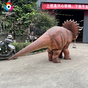 Costume de Triceratops réaliste de 6 m pour deux personnes, 4 pattes, costume de <span class=keywords><strong>dinosaure</strong></span> animatronique marchant, costumes de dinosaures mécaniques pour spectacle - Product Image 4