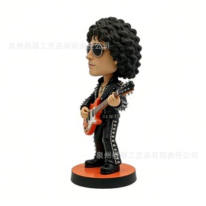Figura Coleccionable de Resina de Bobblehead de Cantante de Rock, Guitarrista, Adorno Creativo para Coche o Escritorio, Regalo de Cumpleaños, Decoración - Product Image 3