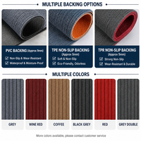 Tapis d'entrée en PVC multifonctionnel, désinfectant, nettoyant, antidérapant, style classique, fabriqué à la machine, lavable