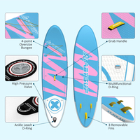Planche à pagaie gonflable de qualité supérieure, pont antidérapant en EVA, équipement complet pour sports nautiques