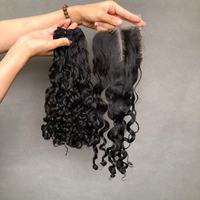 Extensiones de Cabello Virgen en Oferta, Cabello Rizado Euroasiático Super Double Drawn para Mujeres Negras