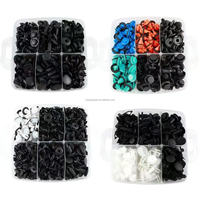 Kit de 1000 attaches universelles pour voiture, 30 tailles, boîte à 4 couches, fixations en plastique pour auto, vis d'expansion, rivets, vente en gros
