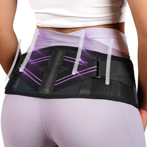 Ceinture de soutien lombaire ajustable en maille respirante de polyester, attelle post-partum avec supports souples en <span class=keywords><strong>cartilage</strong></span> - Product Image 1
