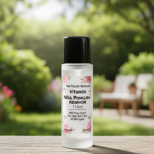 Dissolvant de vernis à ongles vitaminé 110 ml au parfum de rose pour les soins quotidiens de la peau, tous types de peau - Product Image 3