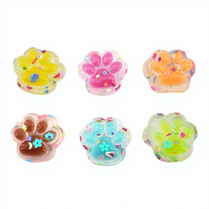 TPR <strong>Squishy</strong> <strong>Cat</strong> Paw Decompression <strong>Squishy</strong> Toys Transparent Crystal Fun Play Laser Claw Pinch Happy Decompression Squeeze Toys - Product Image 1
