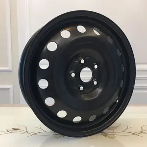 OEM 스페어 휠 17 인치 5x114.3 자동차 스틸 휠 블랙 림 판매