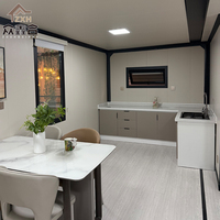 Villa de luxe préfabriquée moderne de 20 pieds prête à l'emploi, maison conteneur en acier portable et extensible, mini-maison mobile respirante