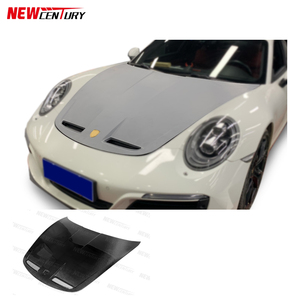 Ancien modèle de capot de moteur amélioré de style GT3 matériau en fibre de carbone pour Porsche 911 997 991 - Product Image 1