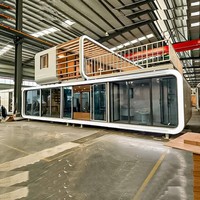 Maison capsule en acier moderne de luxe à 2 étages avec conception modulaire pour utilisation comme toilettes