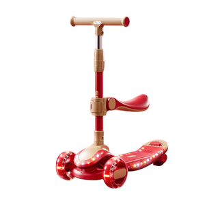 Trottinette pliable <span class=keywords><strong>à</strong></span> hauteur réglable pour enfants Trottinette en plastique avec bras de siège et <span class=keywords><strong>garde</strong></span>-<span class=keywords><strong>corps</strong></span> - Product Image 5