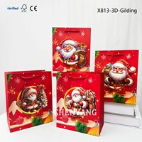 Sac en papier pliable classique et écologique avec ruban, couleurs personnalisées pour les cadeaux de mariage et de Noël, accessoires pour bougies
