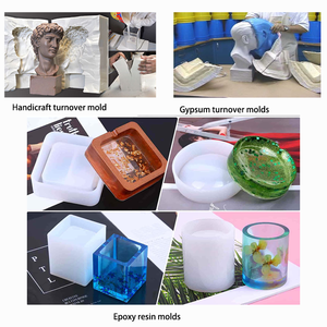 Caoutchouc de silicone liquide 20A (mélange 1:1), silicone de platine non toxique et sans bulles pour la fabrication de moules pour résine, savon, béton - Product Image 6