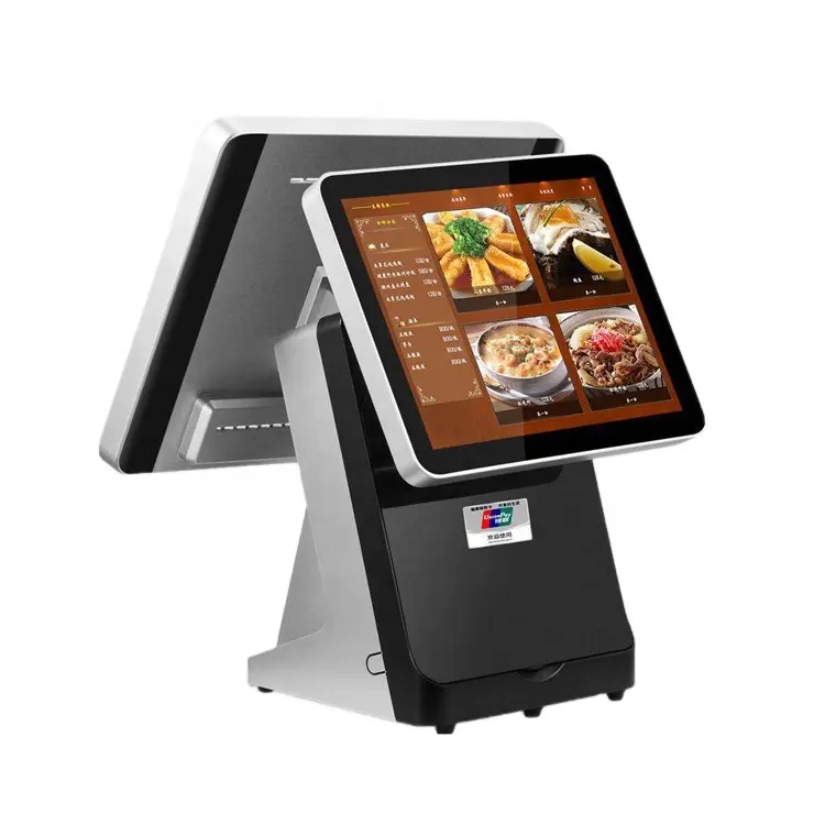 Hot sale 15+12inch Cash Register with 58mm Printer Supermarket Touch Screen POS system
