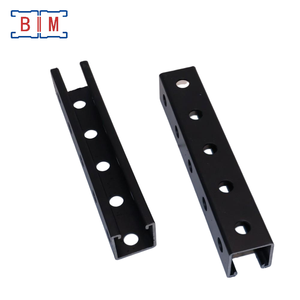 Profilé à rainures à trois côtés en acier galvanisé noir P1000 1-5/8 X 1-5/8 pouces 41x41x2.5mm d'épaisseur - Product Image 4