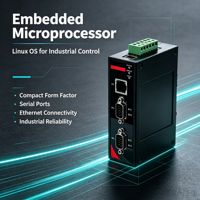 PC embarqué sans ventilateur pour rail DIN, RK3568 ARM Quad-Core, Bus CAN RS485, -40~75 ° C Wide Temp, pour les réseaux intelligents et l'IIoT