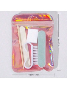 Disposable Durable <strong>Manicure</strong> <strong>Kit</strong> Individually Package Mini Nail Buffer Nail File Plastic Stick Press Nail Tool Box Salon - Product Image 4