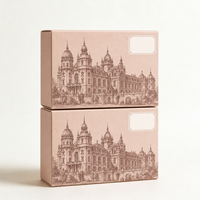 Boîte en carton blanc durable avec couvercle à clipser, base élégante, couleur personnalisée, grand logo, coffret cadeau pour les faveurs de mariage