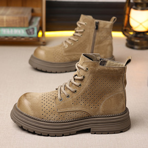 Botas 2026 con Suela Gruesa, Diseño con Cremallera, Transpirables, Antideslizantes, con Cordones, Punta Ancha, Cómodas y Combinables con Todo - Product Image 3