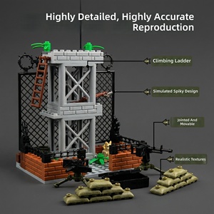 Jouets en plastique à assembler, blocs de construction, accessoires pour figurines de soldats, armes, grenades, lance-roquettes, fusils anti-aériens, briques militaires - Product Image 4