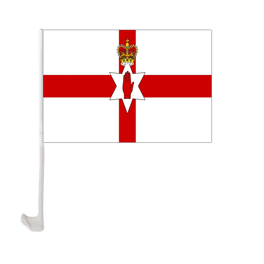 12x18 Zoll Polyester Druck benutzer definierte Ulster Banner Aut ofens ter Flagge mit Halter