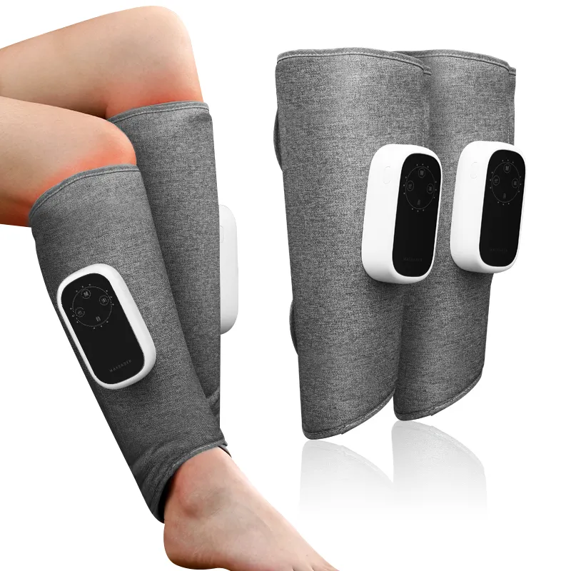 Wireless Electric Vibrating Motion Ciser Massage Leg Warm Heat Therapy Massager Air Compression Foot And Leg Massager Machine