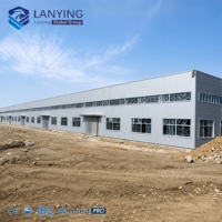 Atelier industriel léger en acier / Entrepôt préfabriqué / Hangar d'avion avec services de soudage et de pliage