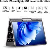 Mini Laptop 2 en 1 de 8 Pulgadas con Pantalla Táctil, Portátil, Ligera, Computadora de Bolsillo Pequeña, Procesador Intel de 12.ª Generación N100, 12 GB de Wi-Fi, Windows
