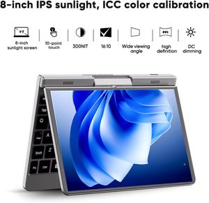 2 Trong 1 Mini Máy Tính Xách Tay 8 Inch Màn Hình Cảm Ứng Xách Tay Và Trọng Lượng Nhẹ/Nhỏ Bỏ Túi Máy Tính/Intel 12th Gen N100 Bộ Vi Xử Lý - Product Image 4